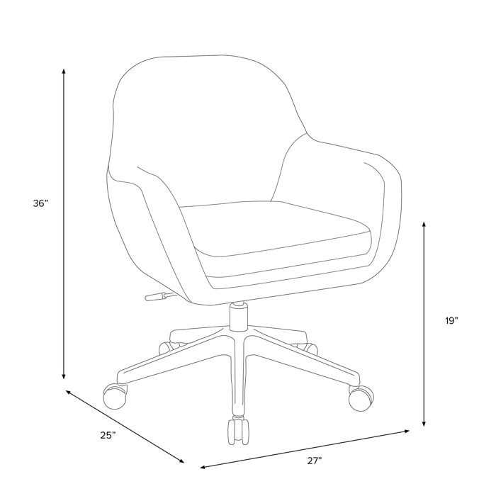Mazarine Swivel Office Chair AllModern
